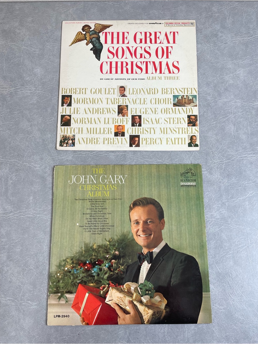 Vintage 1963 Great Songs of Christmas (v 3) and John Gary Christmas Album(s)